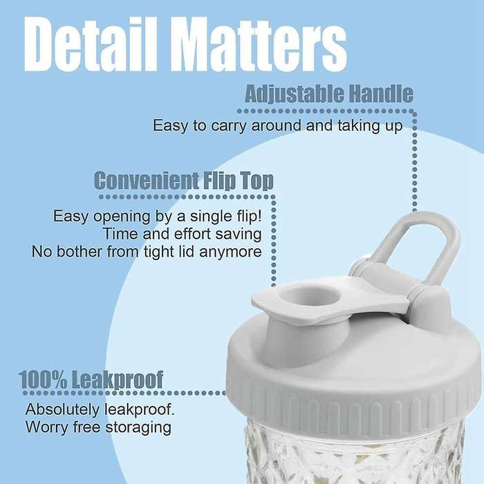 3 Pcs Leak-proof Flip-top Lid for Wide Mouth Mason Jar (without Jar )