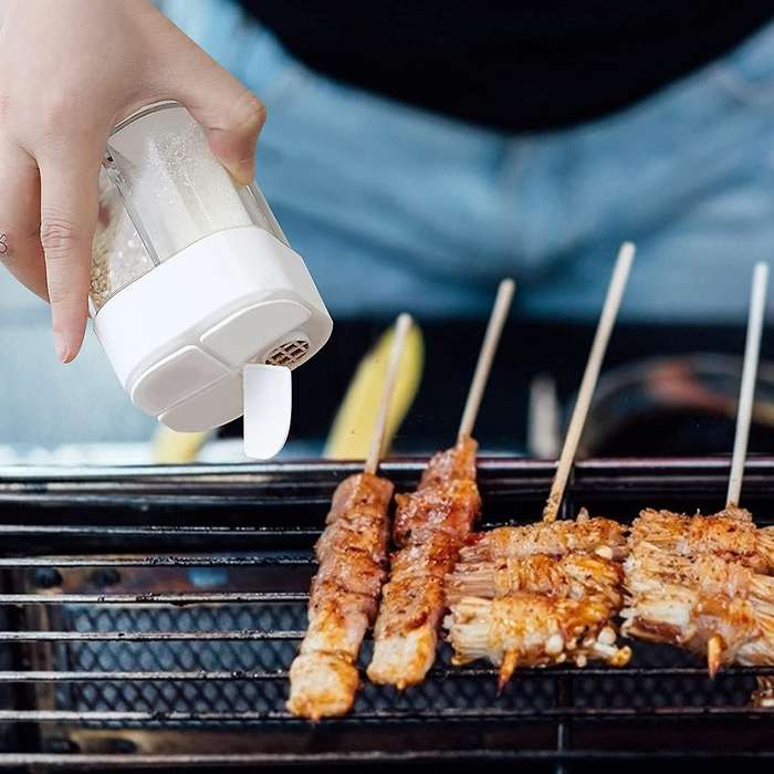 Spice Container,4grid Seasoning Shaker Can Filter,kitchen Picnics