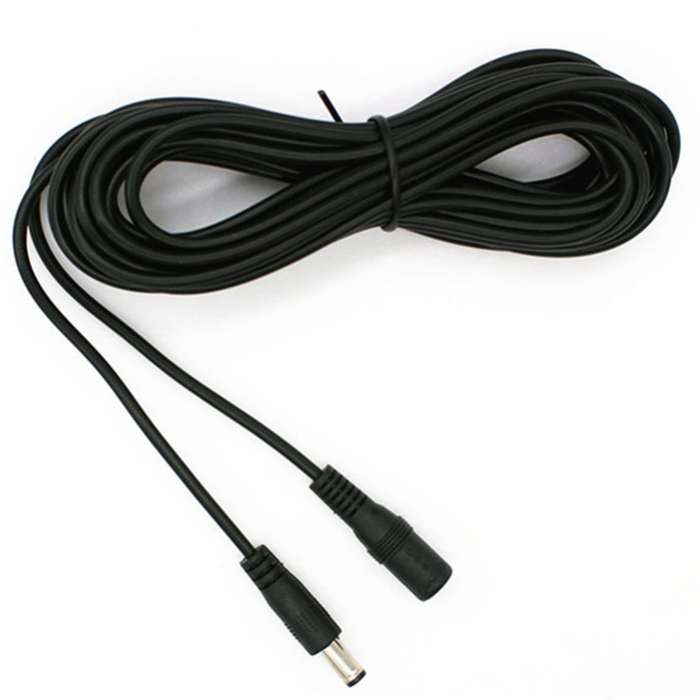 2 Pcs Dc Power Extension Cable 5.5x2.1mm 5v/12v/24v Led Strip 5 Meter