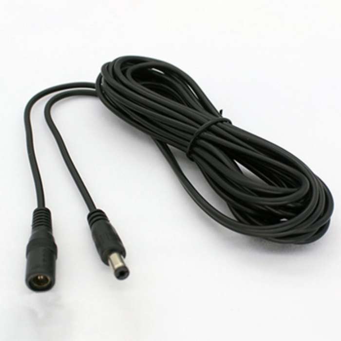 2 Pcs Dc Power Extension Cable 5.5x2.1mm 5v/12v/24v Led Strip 5 Meter