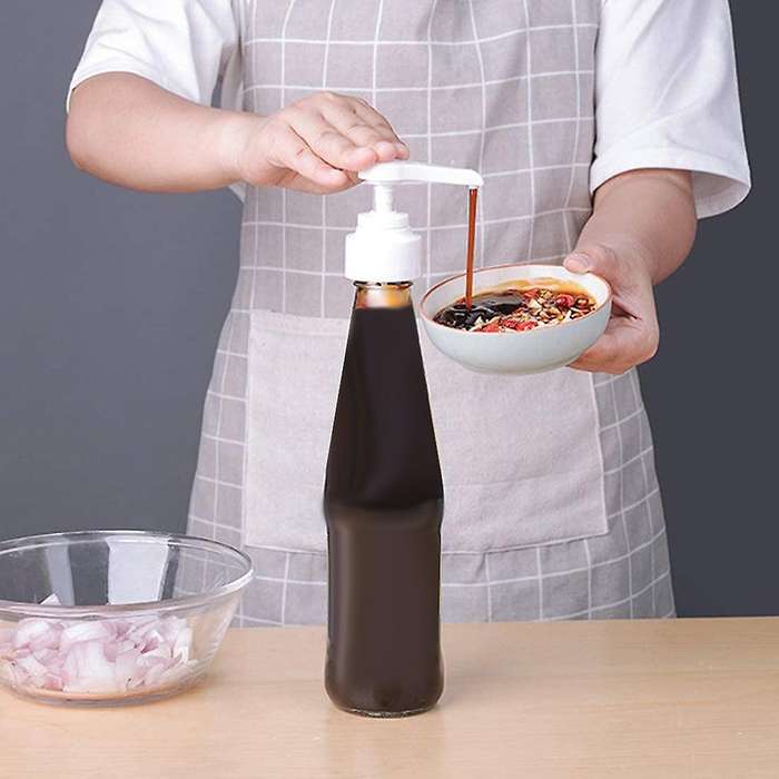 8pcs Syrup Bottle Nozzle Pressure Oil Sprayer Household Plastic Pump
