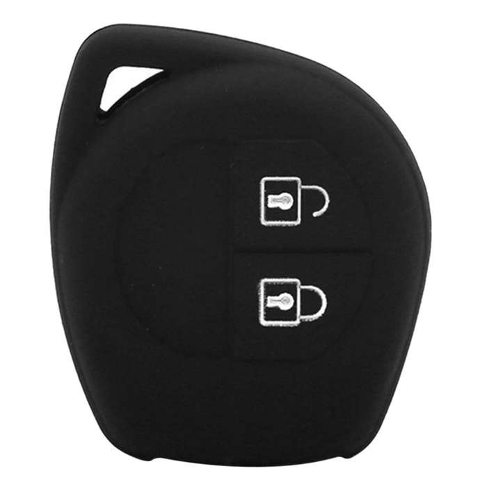 Silicon Car Key Cover for Suzuki Sx4 Swift Grand Vitara, Black