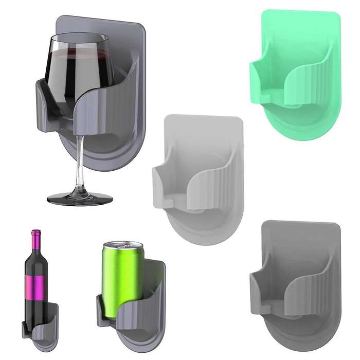 Wall-mounted Cup Holder Drink Holder for Large Drinks Green