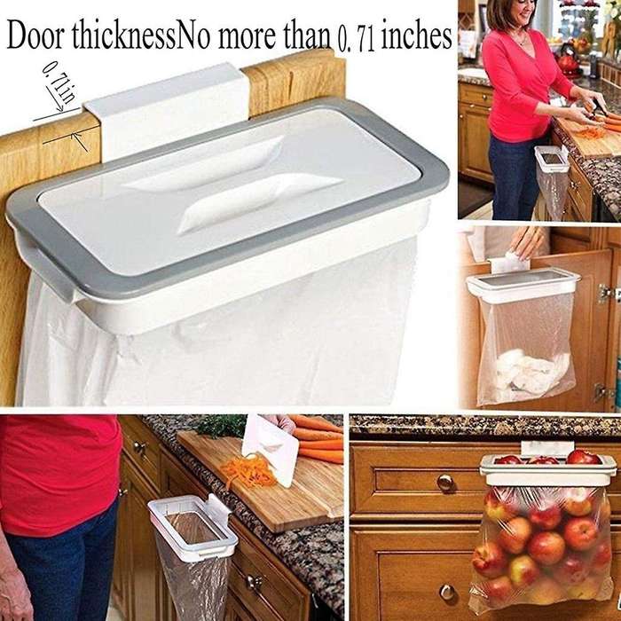 Garbage Bag Holder,garbage Can for Closet,with Lid Trash Bag Holder