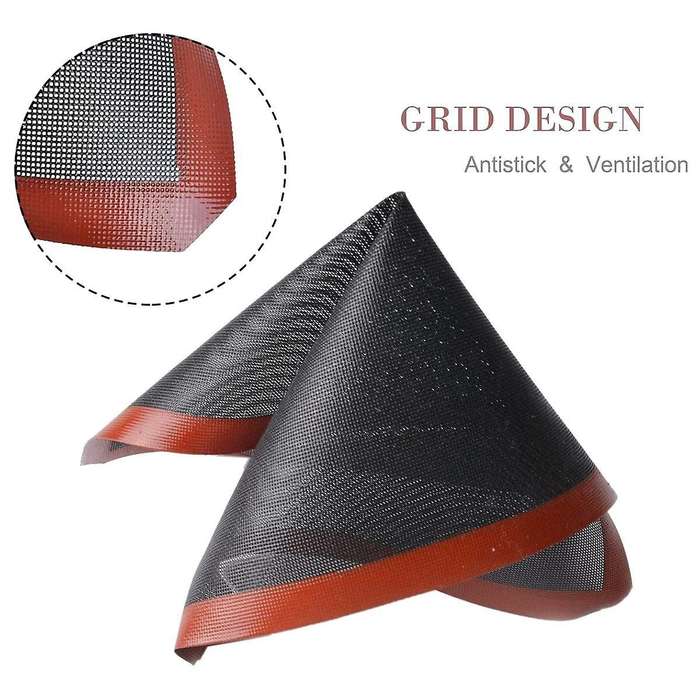 2 Pcs Silicone Baking Mat Sheet,non-stick Mesh Double-sided Available
