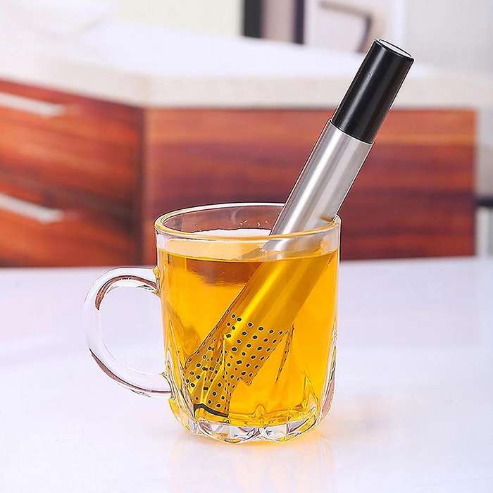 2pcs Tea Maker Extra Fine Mesh Movable Stainless Steel Accessories