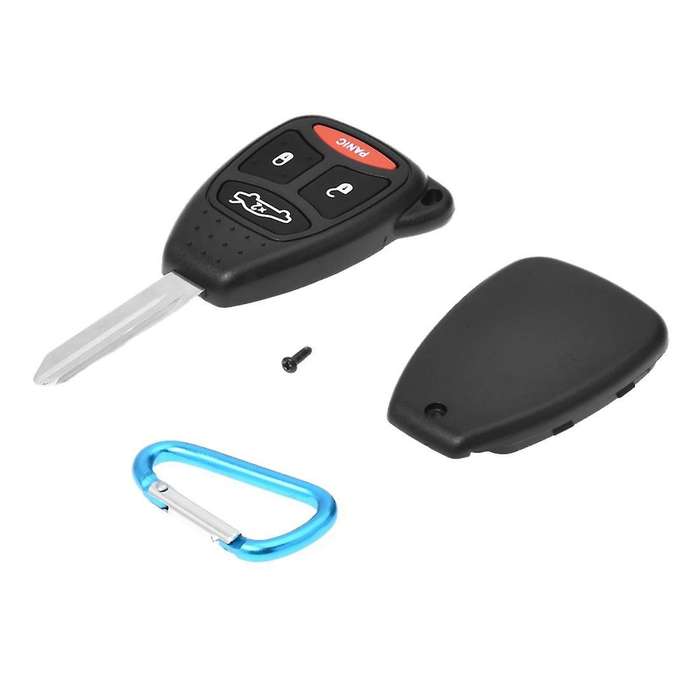 4 Button Remote Key Fob Case Shell for Chrysler Jeep Dodge
