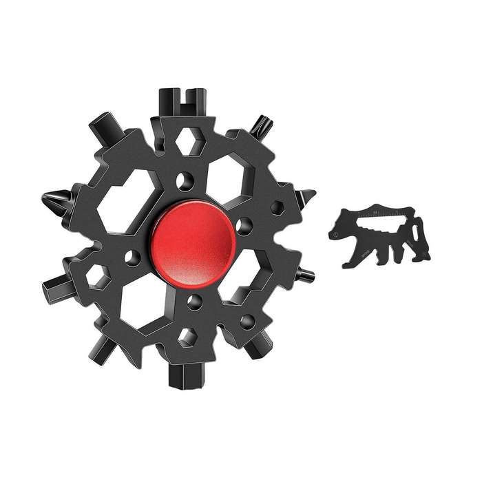 22-in-1 Snowflake Multitool with Multitool Card Snowflake Wrench A