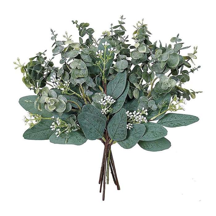 Mixed Eucalyptus Leaves Stems Bulk Artificial Eucalyptus Leaves