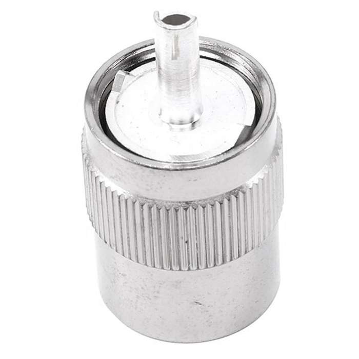 5pcs Connector Uhf Male Pl259 Plug Solder Rg58 Rg142 Lmr195