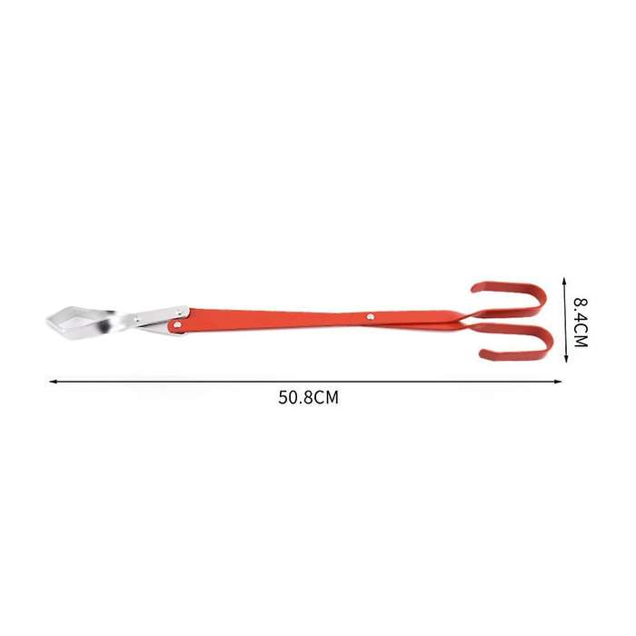 Bbq Charcoal Tong Barbecue Carbon Clamp Aluminum Plier Clip 50.8cm
