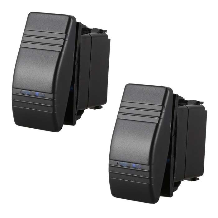 2x 12v 20a Car Boat Rocker Led Light Illuminated Spst On-off Switch