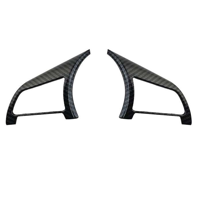 2pcs Carbon Fiber Steering Wheel Strip Cover Trim for Nissan Sentra