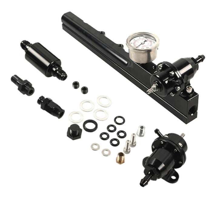 Fuel Pressure Regulator Gauge Fuel Rail Kit for Honda Civic D-series