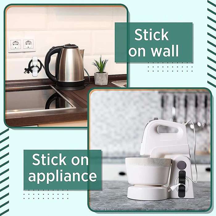 6 Pieces Cord Organizer for Wrap Cord Holder Cable Organizer Keeper