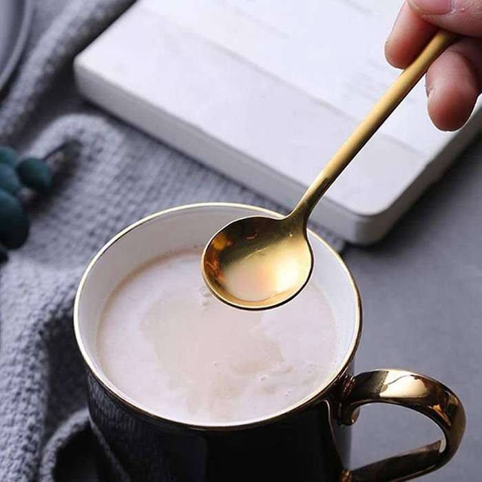 Stainless Steel 10 Pcs Espresso Spoons Teaspoons for Coffee Sugar