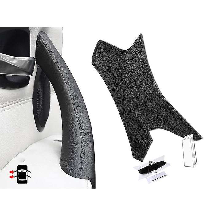 Car Leather Door Handle Cover for Bmw 3 Series E90 E91 Black Left