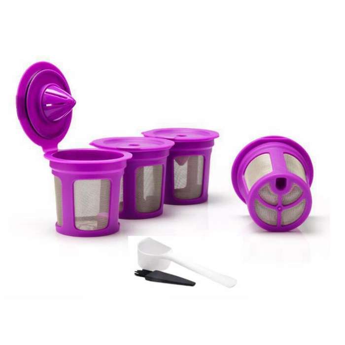 Coffee Filter Cup for Keurig 2.0 1.0 K Cup Coffee Makers,purple