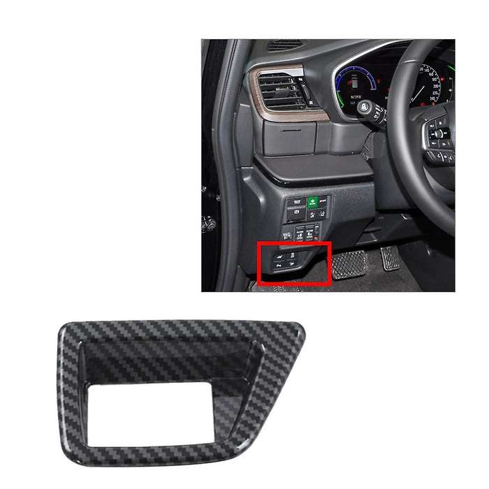 Carbon Fiber Car Headlight Adjustment Switch Cover Sticker Decoration