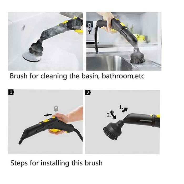 Round Brush Cleaning Brush for Karcher Sc1 Sc2 Sc3 Sc4 for Steam