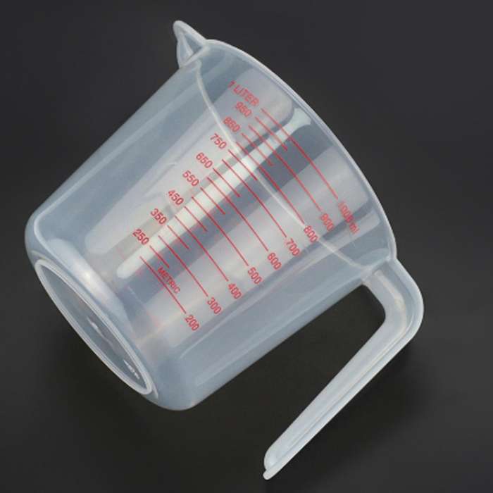 2x 1000ml Measuring Cup Baking Tool Kitchen Tool Plastic with Scale