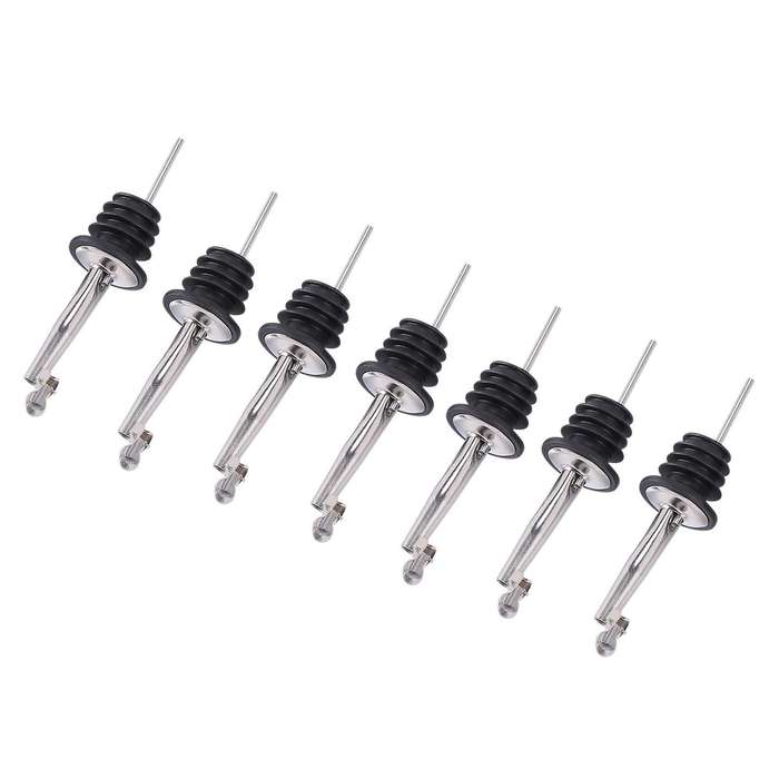 7 Pack Liquor Bottle Pourers,316 Stainless Steel Bottle Liquid Pourer