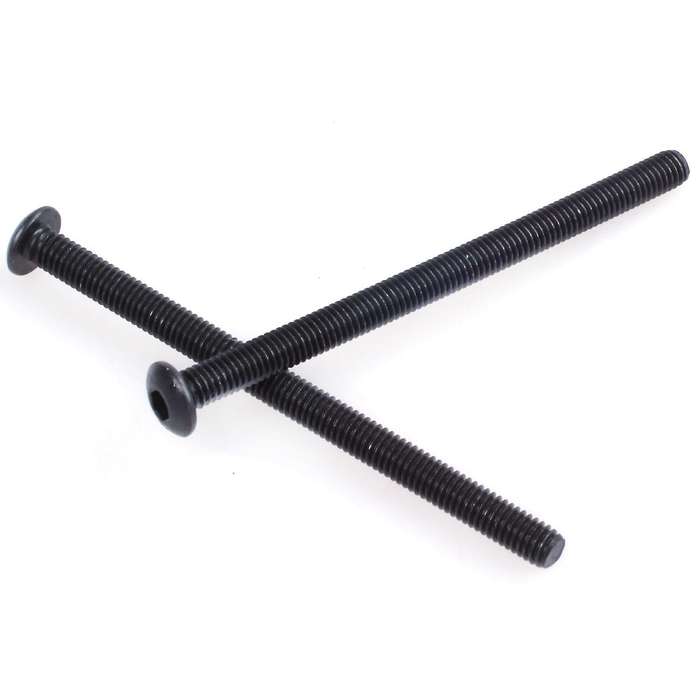 M3 X 45mm Alloy Steel Hex Socket Button Head Screws Black 20 Pcs