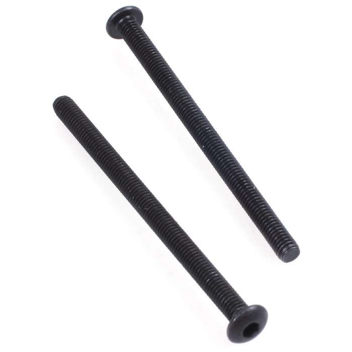 M3 X 45mm Alloy Steel Hex Socket Button Head Screws Black 20 Pcs