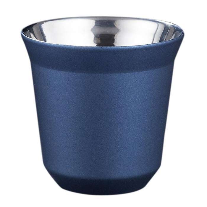 80ml Double Wall Stainless Steel Espresso Cup Insulation,d