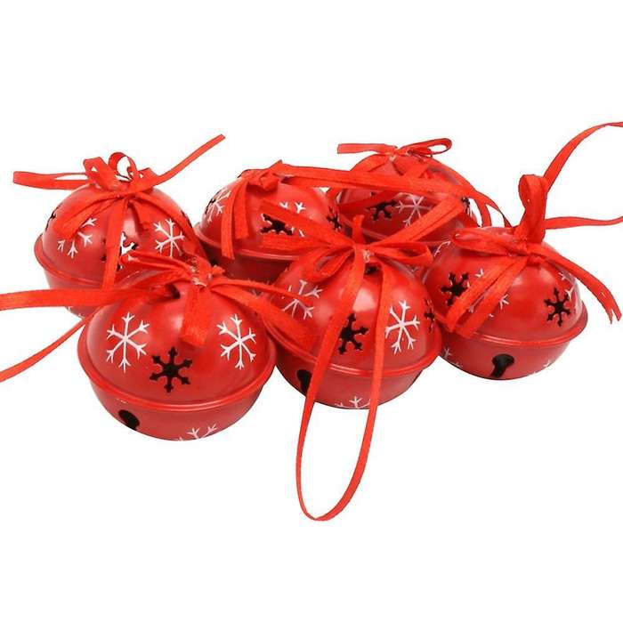 Christmas Decor for Home Snowflake Jingle Bell Farmhouse Craft Bells