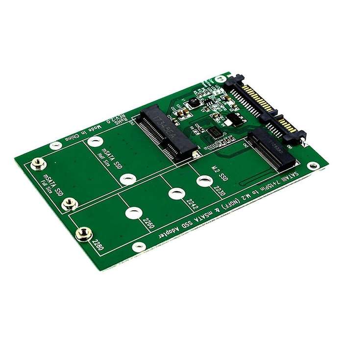 B+m Key Socket 2 M.2 Ngff(sata)ssd to 2.5 Sata Adapter Card with Case