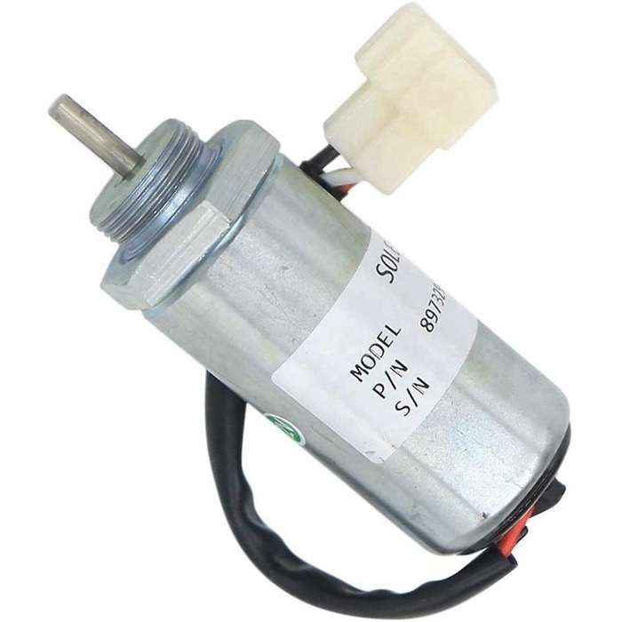2x Excavator Engine Stop Solenoid for Isuzu Ex400 3ld1 3ld2 4le1 12v