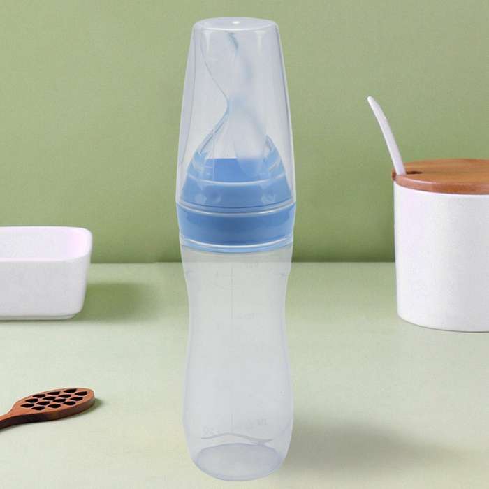 2 Pcs Silicone Baby Food Dispensing Spoon (120ml) - Squeeze Feeder