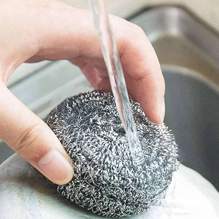 32 Pcs Stainless Steel Sponges Scrubbers for Removing Rust Dirty