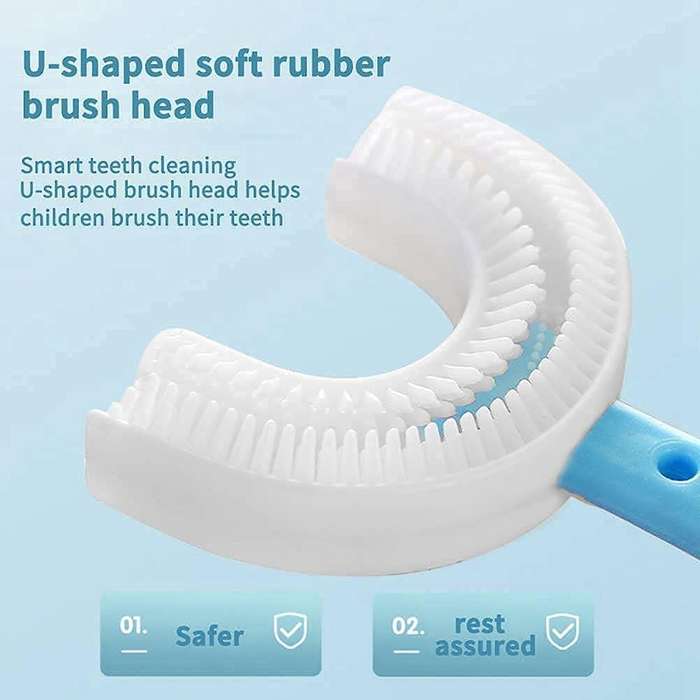 U-shaped Children Toothbrush Manual Training Toothbrush U-shaped