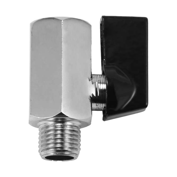 2x Chrome Brass 1/4inch Bsp Ball Valve Threads Tap