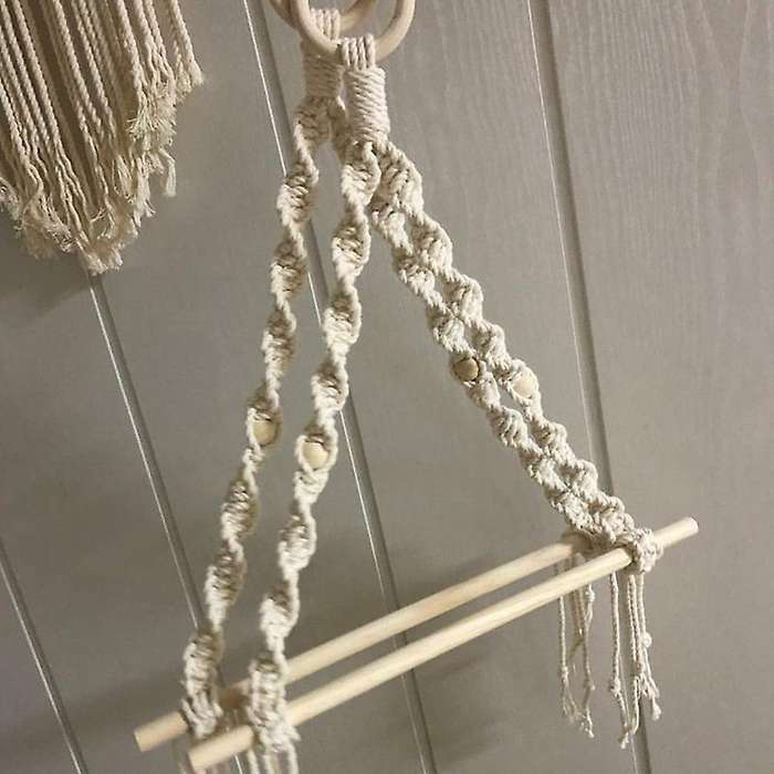 Hanging Wooden Stick to Wear Bedroom Sitting Room Adornment to Braid
