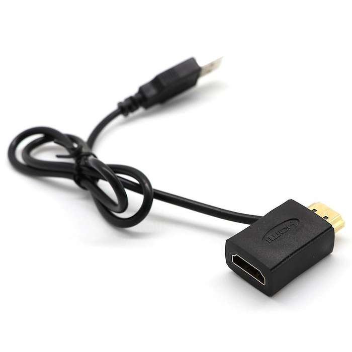 Hdmi Male to Female Connector + Usb 2.0 Charger Cable Extender