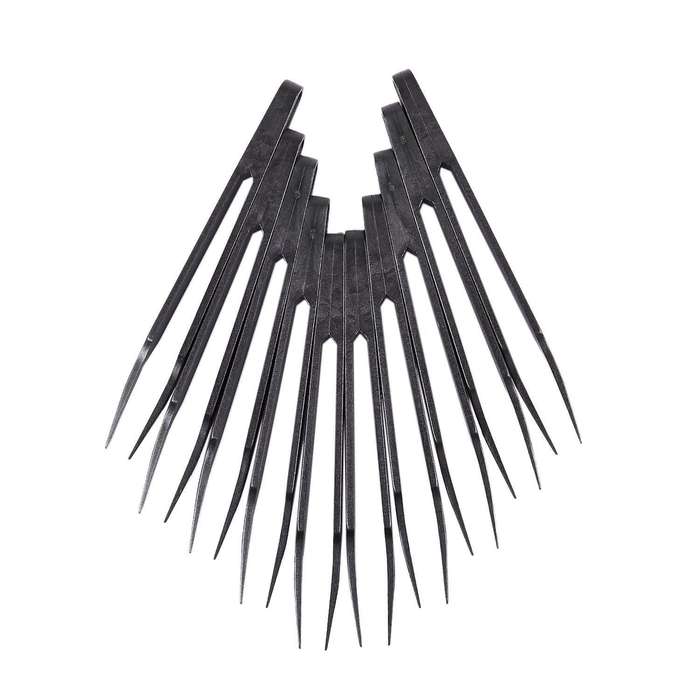 Plant Stainless Steel Curved Tweezer Clip for Fish Tank