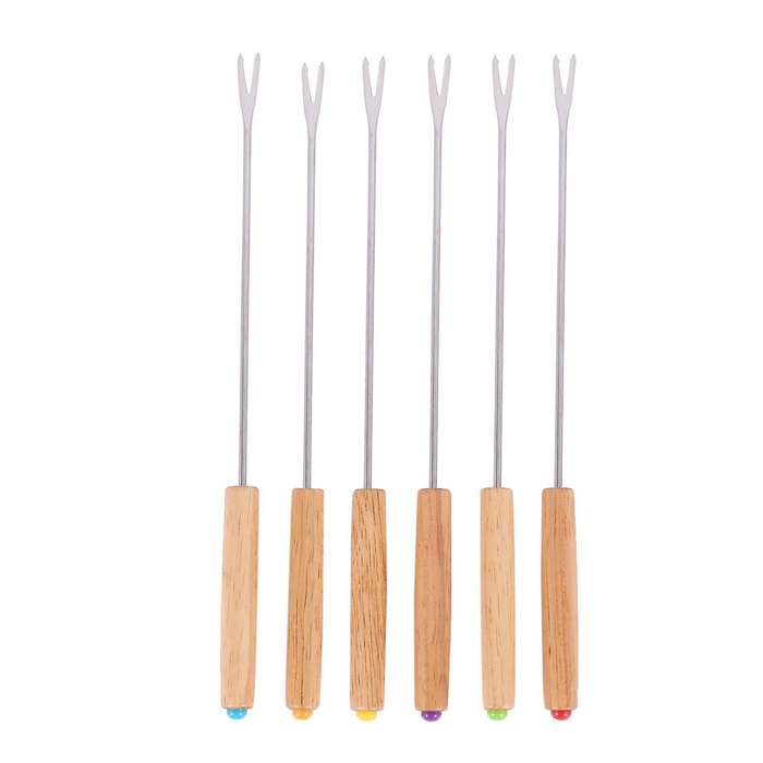 Stainless Steel Chocolate Fork Hot Pot Forks Cheese Kitchen Tools
