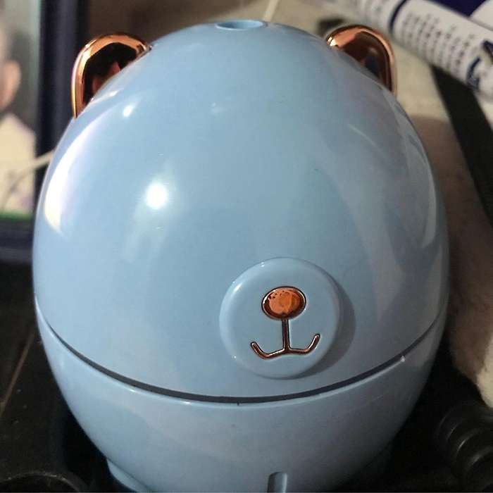 Air Humidifier Pet Mini Household Small Usb Led Night Lamp ,blue