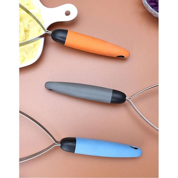 Stainless Steel Potato Masher, with Non-slip Handle for Vegetable(b)
