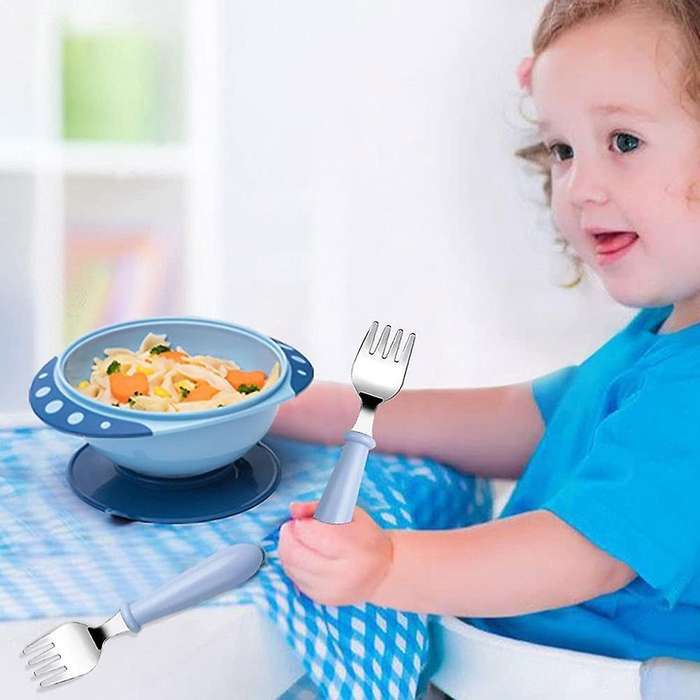 6 Pieces Stainless Steel Toddler Forks, Kids Cutlery Forks