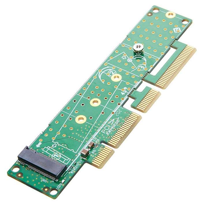 Pcie4.0 to M.2nvme Solid State Drive Adapter Card Supports 1u Server