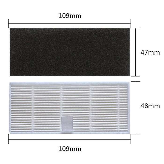 10pcs Hepa Filter for Proscenic M7 Sweeper Robotic Replacement Parts