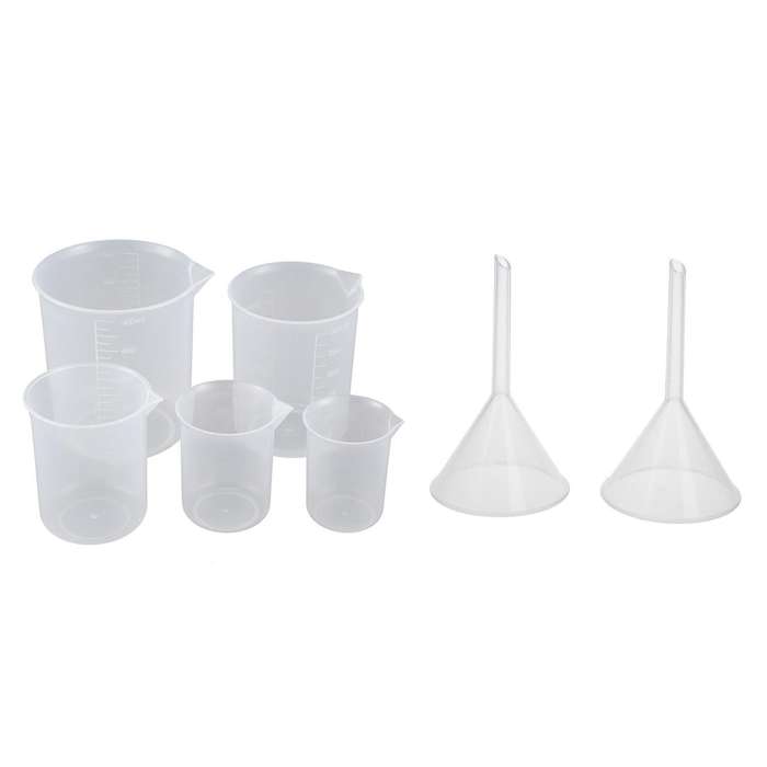 50 100 / 150 250 500ml Transparent Plastic Beakers Graduate