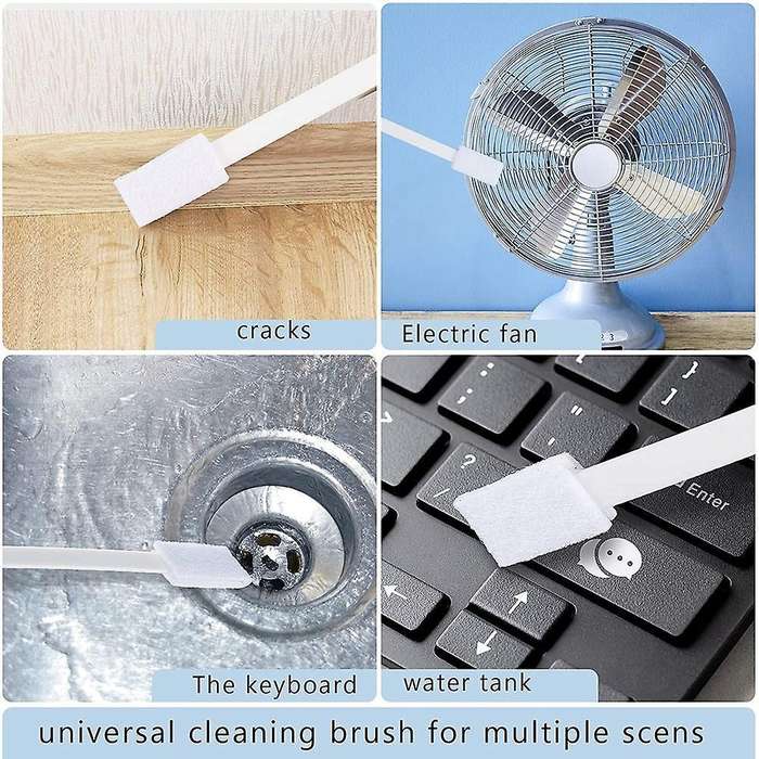 40 Pieces Disposable Crevice Cleaning Brush Crevice Hole Brush Toilet