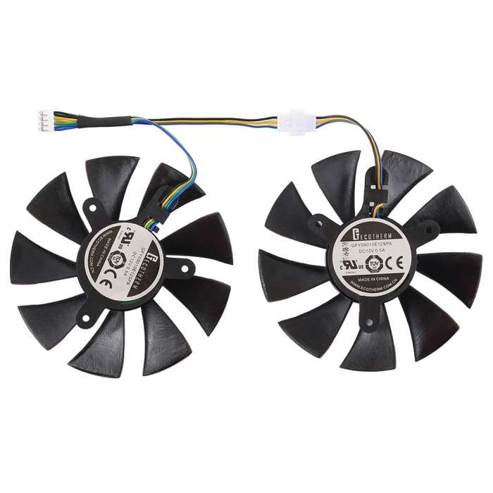 DC 12V 0.5A 4 Pin Female Original Desktop Computer Radiator Cooling Fan CPU Cooling Fan, Diameter...