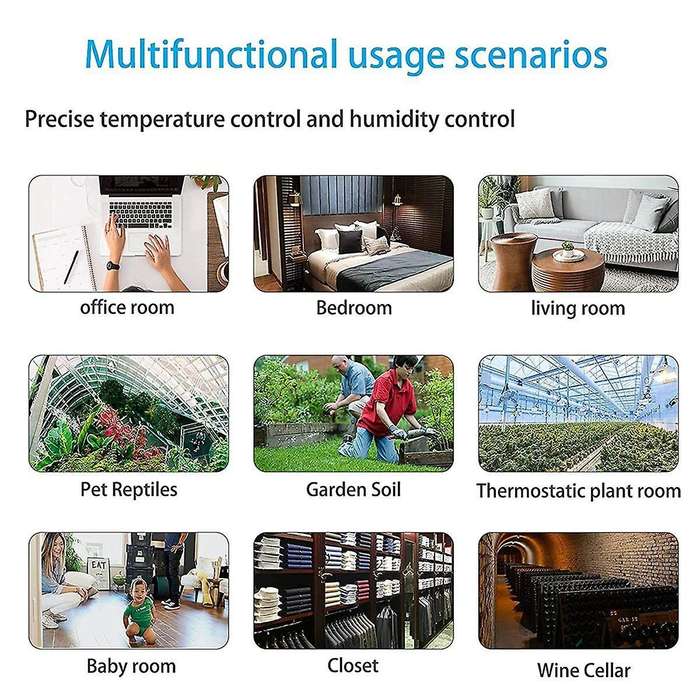 2 Pieces Of Digital Temperature and Hygrometer,for Baby Room,closet