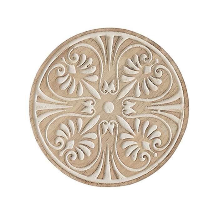 Round Potholder Cork Wood Pallet Coaster Heat Resistant Mat Mug B